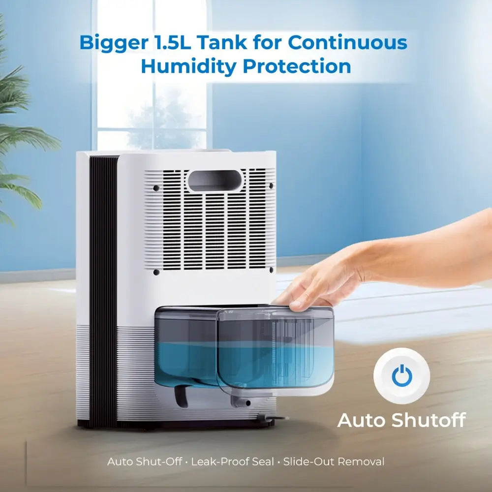 Drimo Pro Compact Dehumidifier - Powerful 1L/Day