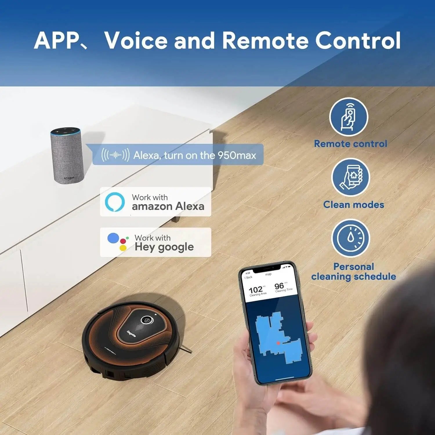 Bagotte BG950 Max Self Emptying Vacuum & Mop